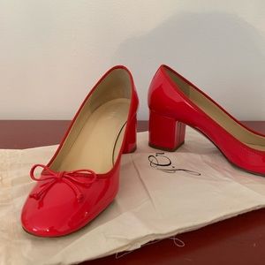 J. Crew block heels